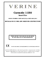 Verine Carmelo 1150 NHWV00RN NG Installation, User And Servicing Instructions предпросмотр