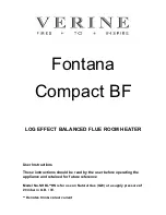 Verine Fontana Compact BF User Instructions preview