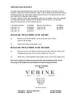 Preview for 13 page of Verine Fontana Compact BF User Instructions