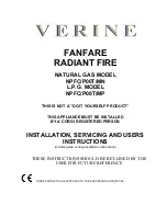 Preview for 1 page of Verine NPFC/P00T/MN Installation, Servicing And User Instructions Manual