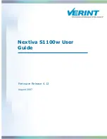 Preview for 1 page of Verint Nextiva S1100w User Manual