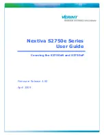 Verint Nextiva S2750e Series User Manual предпросмотр