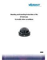 Предварительный просмотр 1 страницы Verint RP 500 Series Mounting And Operating Instructions