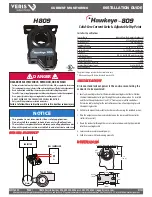 VERIS INDUSTRIES, INC. Hawkeye H809 Installation Manual preview