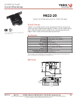 Preview for 1 page of Veris Industries H622-20 Installation Manual