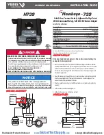 Предварительный просмотр 1 страницы Veris Industries Hawkey 739 Installation Manual