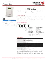 Veris Industries TWS Series Installation Manual предпросмотр