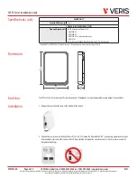 Предварительный просмотр 2 страницы Veris CWE2 Series Installation Manual