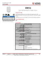 Preview for 1 page of Veris CWV2 Installation Manual