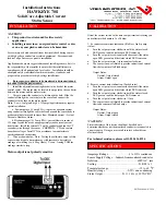 Preview for 1 page of Veris HAWKEYE 708 Installation Instructions