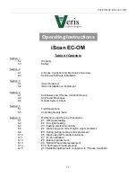 Предварительный просмотр 1 страницы Veris iScan EC-OM Operating Instructions Manual