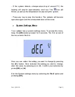 Preview for 49 page of VeriSmart EcoHeat C11 Installation And User Manual