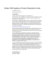 Предварительный просмотр 2 страницы VERITAS 5350 Product Description Manual