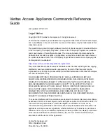 Предварительный просмотр 2 страницы VERITAS Access 3340 Command Reference Manual