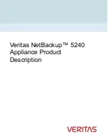 Preview for 1 page of VERITAS NetBackup 5240 Appliance Product Description