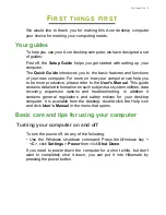 Preview for 5 page of Veriton All-in-one Computer User Manual