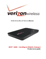 Verizon Wireless MIFI MiFi 2200 User Manual preview