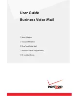 Verizon Business Voice Mail User Manual предпросмотр