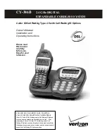 Preview for 1 page of Verizon CY-386B Owner'S Manual Installation And Operating Instructions