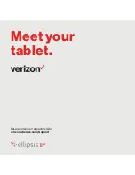 Verizon ELLIPSIS 8HD Quick Reference Manual preview