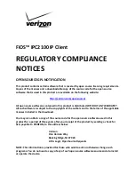 Preview for 2 page of Verizon FiOS IPC2100 Quick Setup Manual