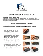 Verizon Jetpack MiFi 8800Li Hotspot Setup Manual preview