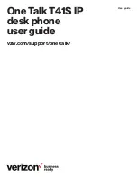 Предварительный просмотр 1 страницы Verizon One Talk T41S User Manual