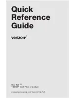 Предварительный просмотр 1 страницы Verizon One Talk T46G Quick Reference Manual