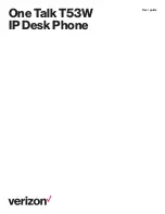 Preview for 1 page of Verizon One Talk T53W User Manual