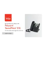 Verizon Polycom SoundPoint 331 User Manual предпросмотр