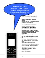 Preview for 2 page of Verizon T1960 User Manual