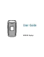 Verizon WP8990 Zephyr User Manual preview