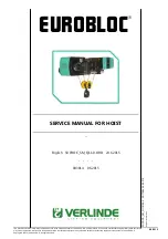 Preview for 1 page of Verlinde EUROBLOC VT Service Manual