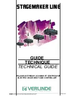 Verlinde STAGEMAKER Series Technical Manual preview