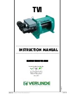 Preview for 1 page of Verlinde TVI Series Instruction Manual