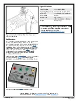 Предварительный просмотр 2 страницы Vermason 225221 Installation, Operation And Maintanance