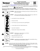 Предварительный просмотр 2 страницы Vermeer BC700XL Operator'S Manual