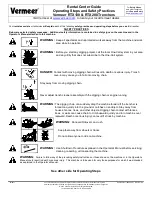 Предварительный просмотр 2 страницы Vermeer RTX130 Rental Center Manual