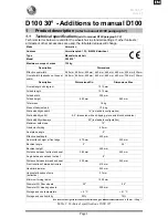 Предварительный просмотр 3 страницы Vermeiren D100 30 Instruction Manual