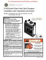 Предварительный просмотр 1 страницы Vermont Castings 300DVB(N/P)(V/SC)7SB Installation And Operating Instructions Manual