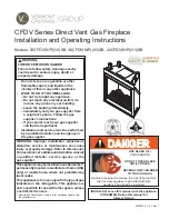 Предварительный просмотр 1 страницы Vermont Castings 33CFDV(N/P)(V/I)SB Installation And Operating Instructions Manual