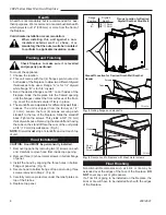 Предварительный просмотр 8 страницы Vermont Castings 36CDVZRRN Installation Instructions And Homeowner'S Manual