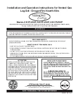 Предварительный просмотр 1 страницы Vermont Castings A18CFLRN Installation And Operation Instructions Manual