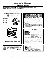 Vermont Castings BE36 Owner'S Manual предпросмотр