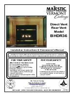 Vermont Castings BHDR36 RN Installation Instructions & Homeowner'S Manual предпросмотр