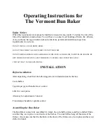 Предварительный просмотр 3 страницы Vermont Castings Bun Baker Operating Instructions Manual