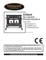 Предварительный просмотр 1 страницы Vermont Castings Defiant 1610CE Homeowner'S Installation And Operating Manual