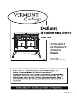 Vermont Castings Defiant 1910 Installation And Operating Manual предпросмотр