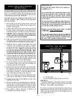 Предварительный просмотр 3 страницы Vermont Castings DVRS3 Installation Instructions & Homeowner'S Manual