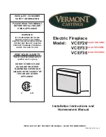 Предварительный просмотр 1 страницы Vermont Castings EFGM5F0 Installation Instructions And Homeowner'S Manual